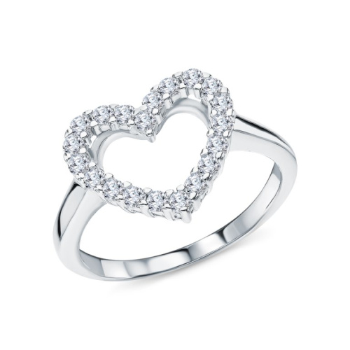 Серебряное кольцо с фианитами