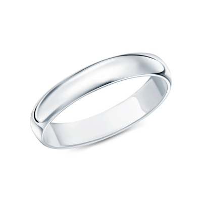 Серебряное обручальное кольцо