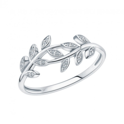 Золотое кольцо с бриллиантами природными