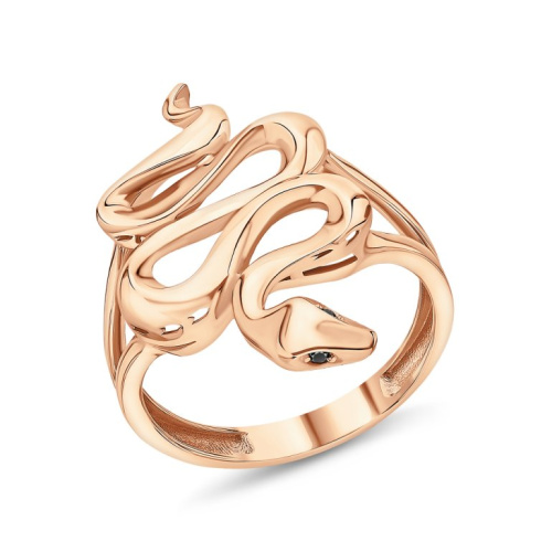 Золотое кольцо с фианитами