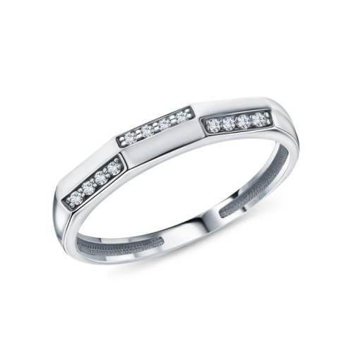 Золотое кольцо с бриллиантами природными