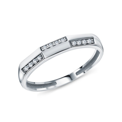 Золотое кольцо с бриллиантами природными