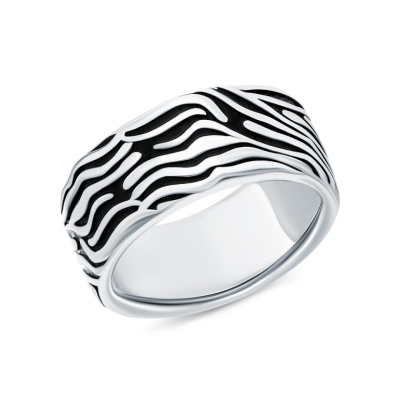 Серебряное кольцо с эмалью