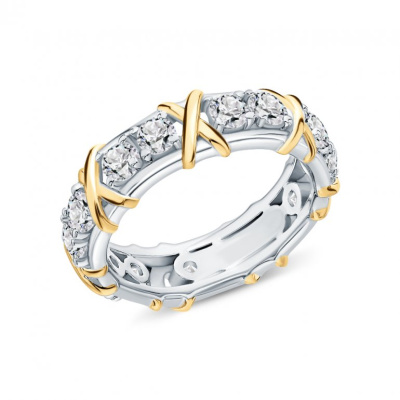 Серебряное кольцо с фианитами