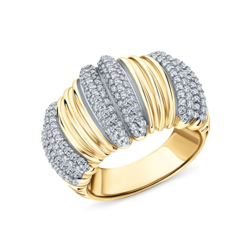 Серебряное кольцо с фианитами