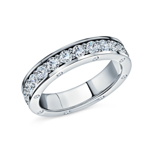 Золотое кольцо с бриллиантами природными