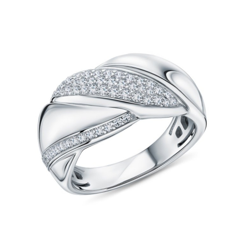 Серебряное кольцо с фианитами