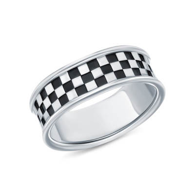 Серебряное кольцо с эмалью