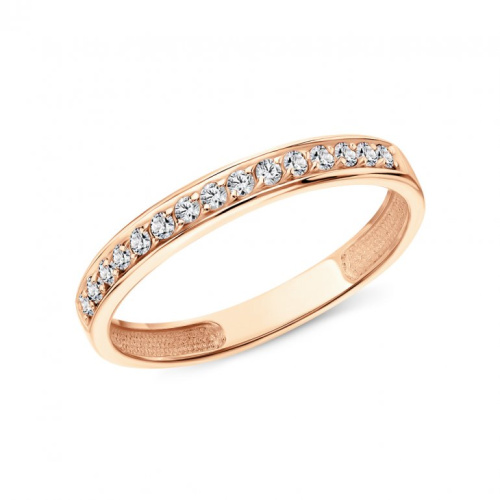 Золотое кольцо с фианитами