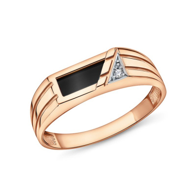 Золотое кольцо с фианитами