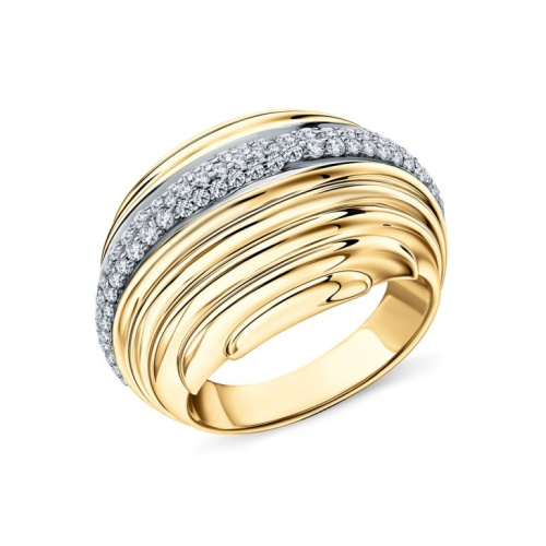 Серебряное кольцо с фианитами