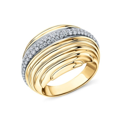 Серебряное кольцо с фианитами