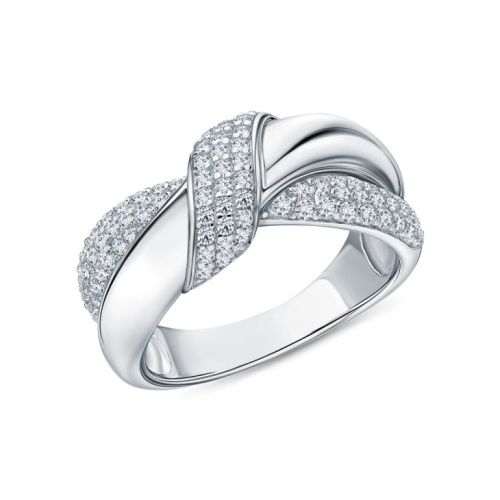 Серебряное кольцо с фианитами