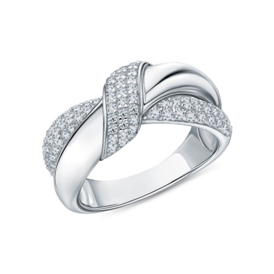 Серебряное кольцо с фианитами