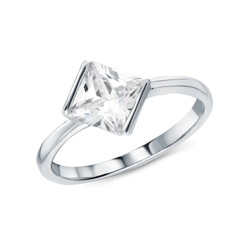 Серебряное кольцо с фианитами