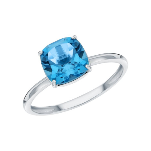 Золотое кольцо с топазом природным