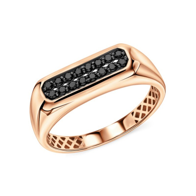 Золотое кольцо с фианитами