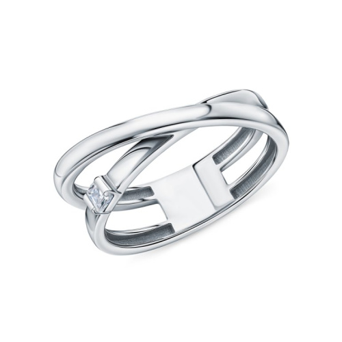 Серебряное кольцо с фианитами