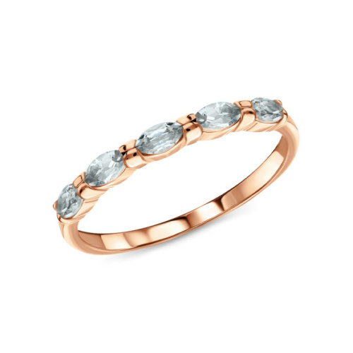 Золотое кольцо с топазами природными