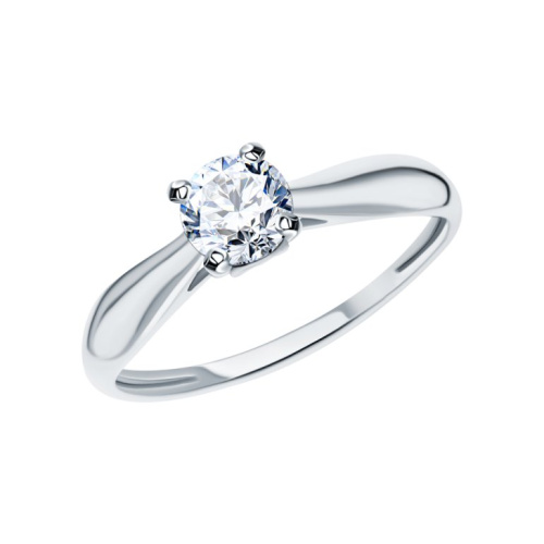 Серебряное кольцо с фианитами