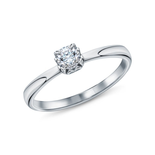 Золотое кольцо с бриллиантами природными