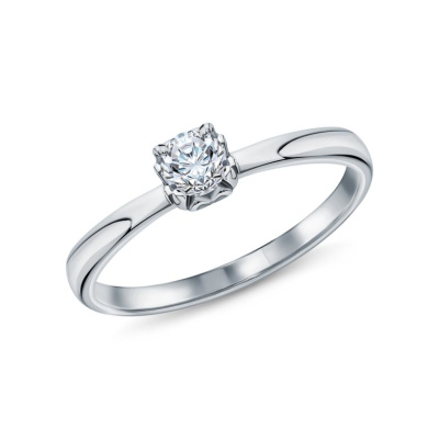 Золотое кольцо с бриллиантами природными