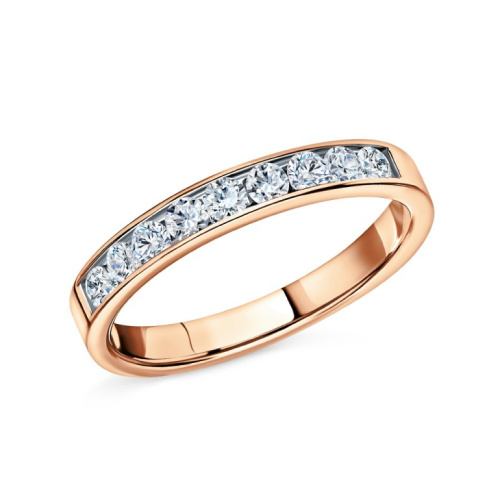 Золотое кольцо с бриллиантами природными