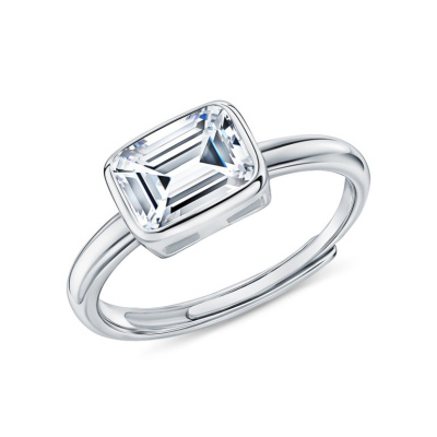 Серебряное кольцо с фианитом