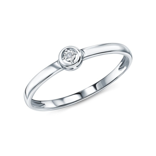 Золотое кольцо с бриллиантами природными