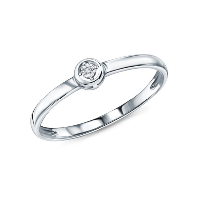 Золотое кольцо с бриллиантами природными