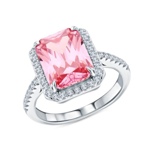 Серебряное кольцо с фианитами