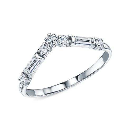 Золотое кольцо с бриллиантами выращенными