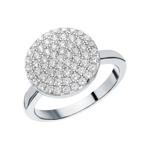 Серебряное кольцо с фианитами