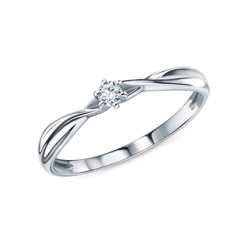 Золотое кольцо с бриллиантами природными