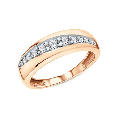 Серебряное кольцо с фианитами