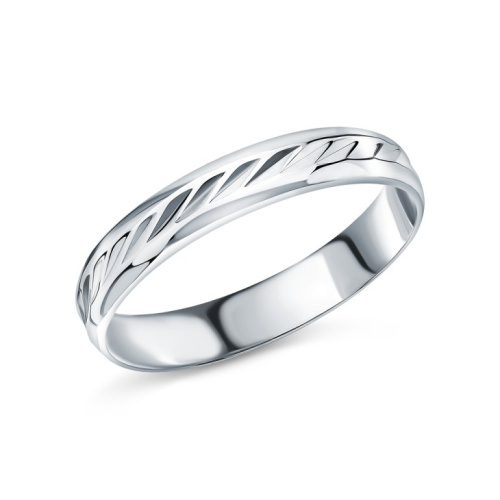 Серебряное обручальное кольцо