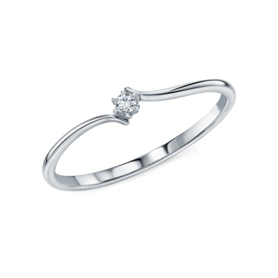 Золотое кольцо с бриллиантами природными