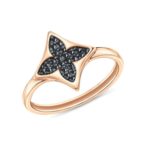 Золотое кольцо с фианитами