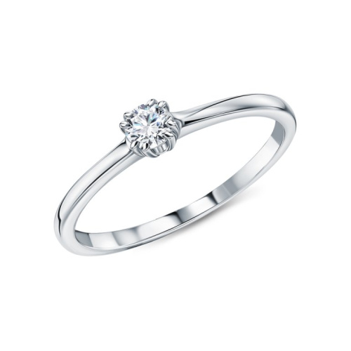 Золотое кольцо с бриллиантами природными