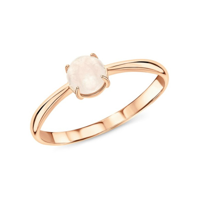 Золотое кольцо с кварцем