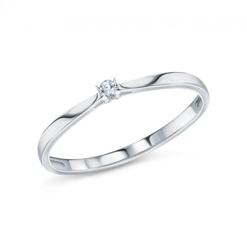 Платиновое кольцо с бриллиантами природными