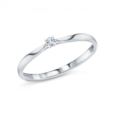 Платиновое кольцо с бриллиантами природными