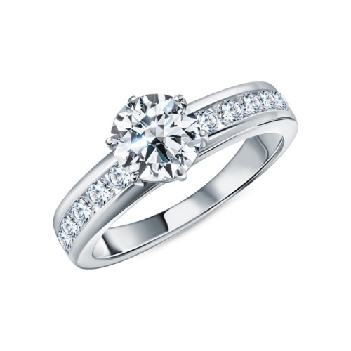 Золотое кольцо с фианитами