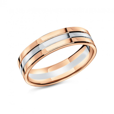 Золотое обручальное кольцо