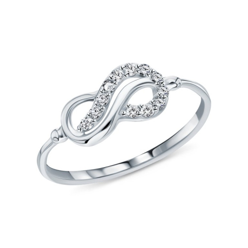 Золотое кольцо с фианитами