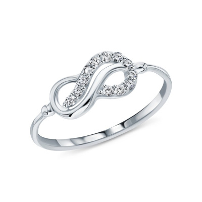 Золотое кольцо с фианитами