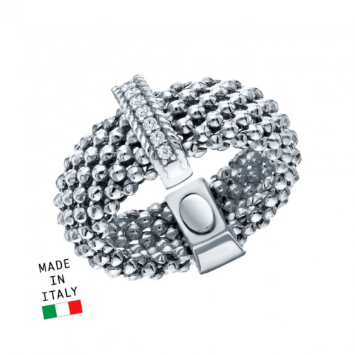 Серебряное кольцо с фианитами