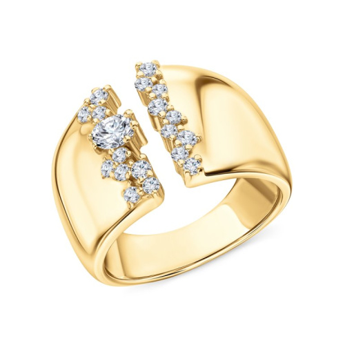 Серебряное кольцо с фианитами