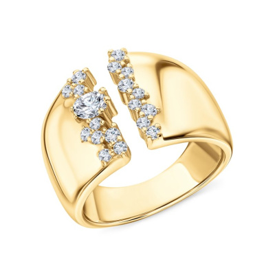 Серебряное кольцо с фианитами