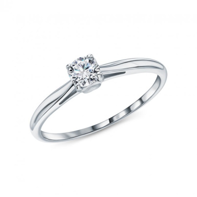 Золотое кольцо с бриллиантами природными